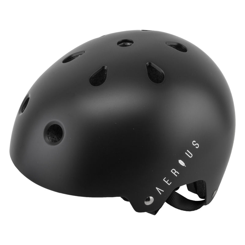 Aerius Skid Lid BMX/Skate ABS Hard Shell Matte Black 11 Adjustable - The Bike Hub
