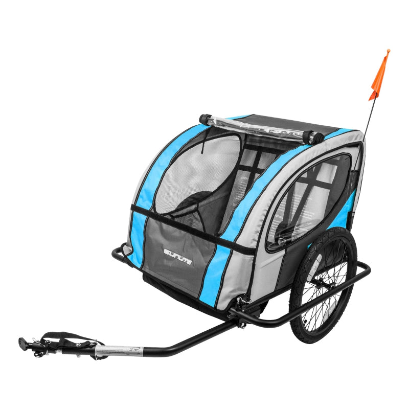 Sunlite Trailer Tot 2018 Alloy Alloy 100lbs Black/Blue/Grey 2018 19.7` x 23.6` x 22.4` - The Bike Hub
