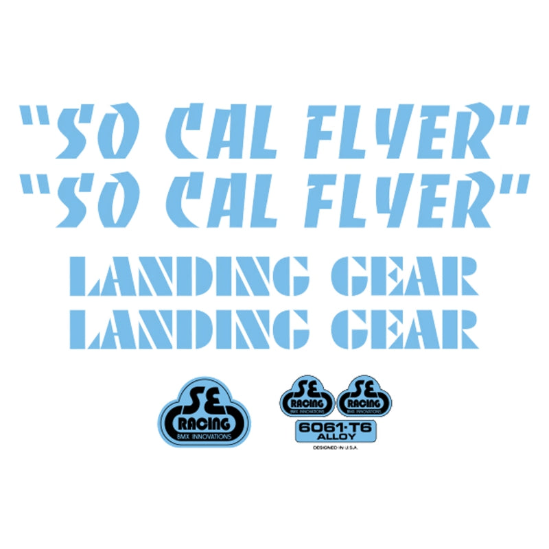 Se bikes Socal Flyer Decal Set SoCal Flyer Blue - The Bike Hub