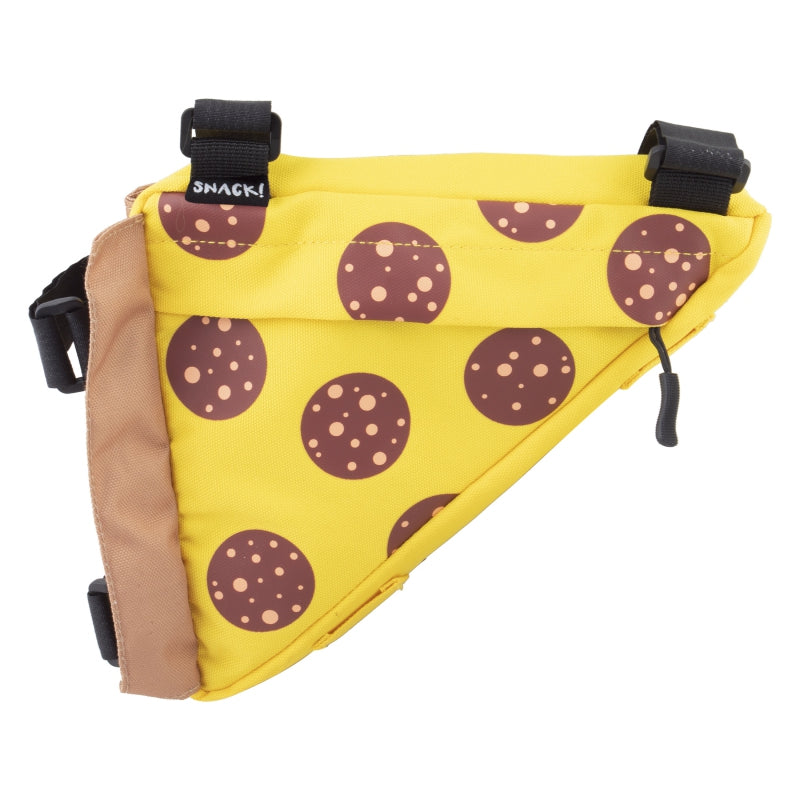 Snack! Pizza Frame Bag Velcro Straps 10.8x1.92x7.48` 63.55 c.i. Pizza - The Bike Hub