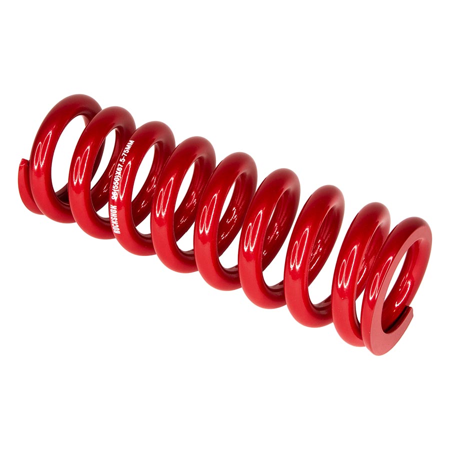 RockShox Metric Coil Spring - 151mm Length 57.5 - 65mm Travel 500 lb Electric Red - The Bike Hub