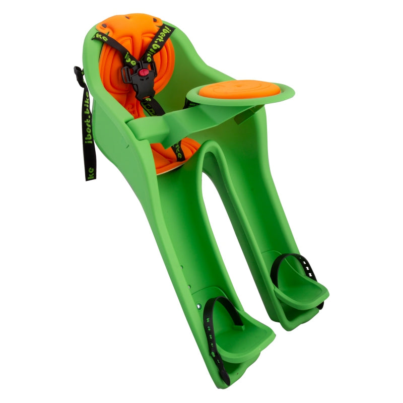 Ibert Safe-T-Seat 26`/27.5`/700C Green Front Mount 38lbs Disc or Non-Disc - The Bike Hub