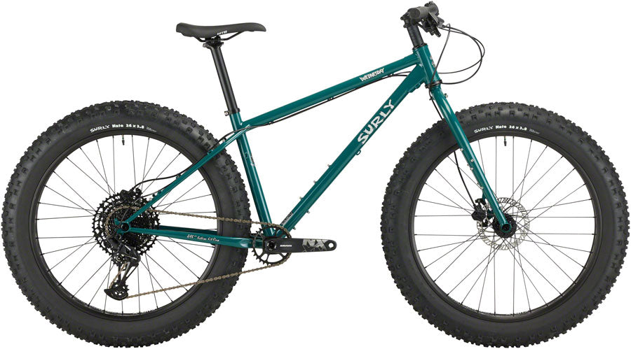 Surly Wednesday Fat Bike - 26" Steel OG Algae Large - The Bike Hub