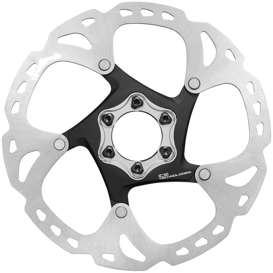 Shimano Deore XT SM-RT86-M2 Disc Brake Rotor - 180mm 6-Bolt Silver/Black - The Bike Hub
