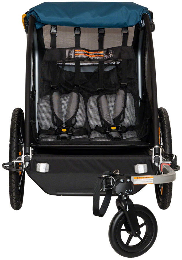 Burley Encore X Child Trailer - Double Pacific Blue - The Bike Hub