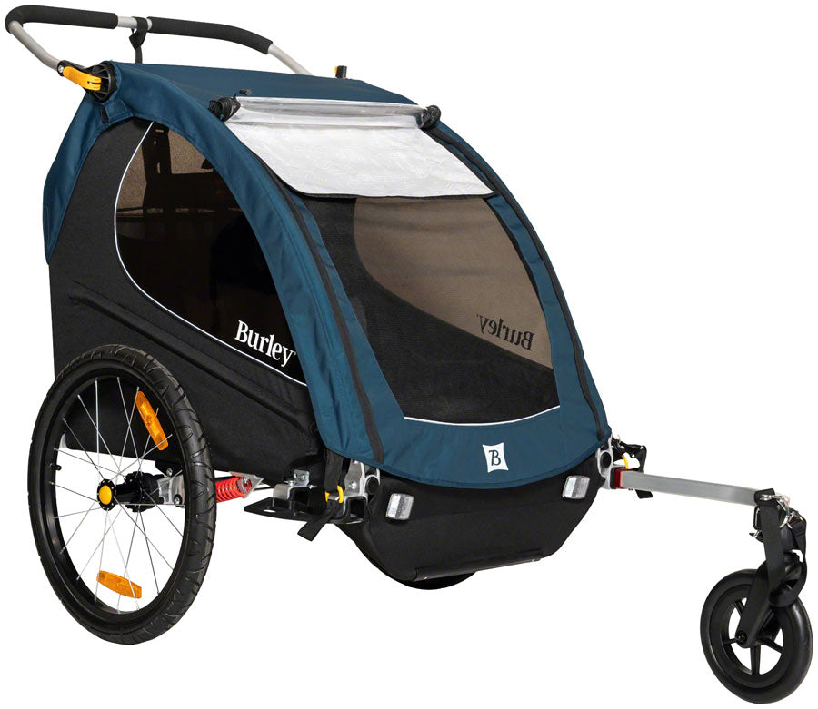 Burley Encore X Child Trailer - Double Pacific Blue - The Bike Hub