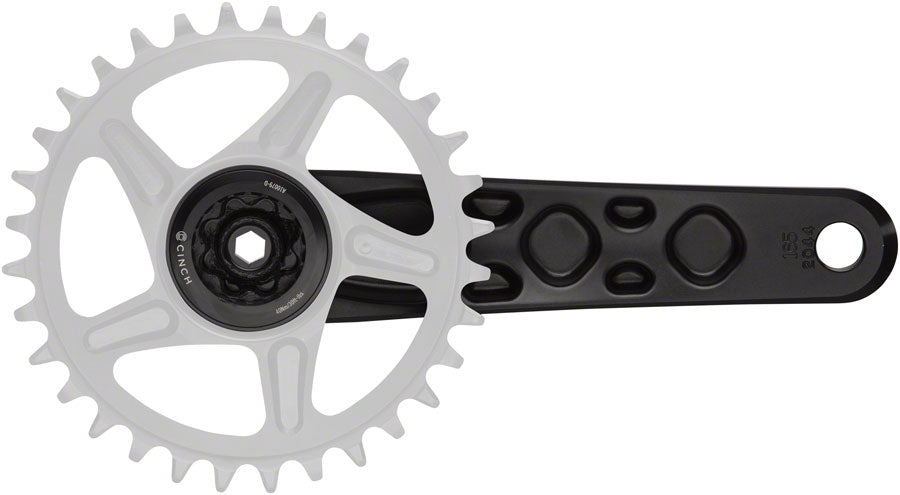 RaceFace Turbine Crankset - 160mm Direct Mount 143mm Spindle CINCH Interface 7050 Aluminum BLK - The Bike Hub
