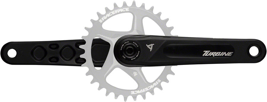 RaceFace Turbine Crankset - 160mm Direct Mount 143mm Spindle CINCH Interface 7050 Aluminum BLK - The Bike Hub
