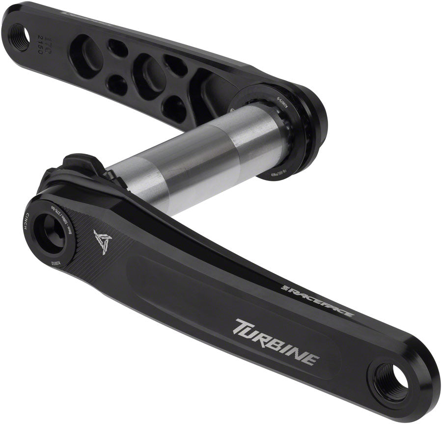 RaceFace Turbine Crankset - 160mm Direct Mount 143mm Spindle CINCH Interface 7050 Aluminum BLK - The Bike Hub
