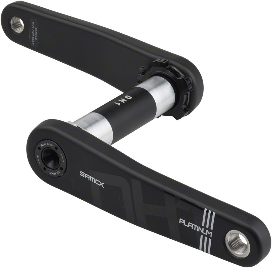 Samox Platinum DH-1 Carbon Crankset - 155mm 3-Bolt Direct Mount DUB Spindle BLK - The Bike Hub