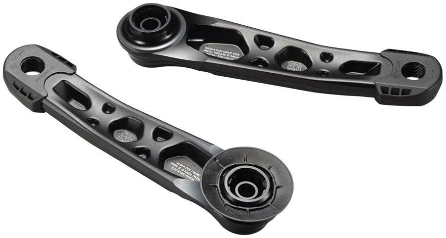 e*thirteen Helix Race Alloy e*spec Crank Arm Set - DUB 12mm Offset 160mm Self Extractor BLK - The Bike Hub