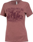 Surly How We Roll Tee Heather Mauve Women X-Large