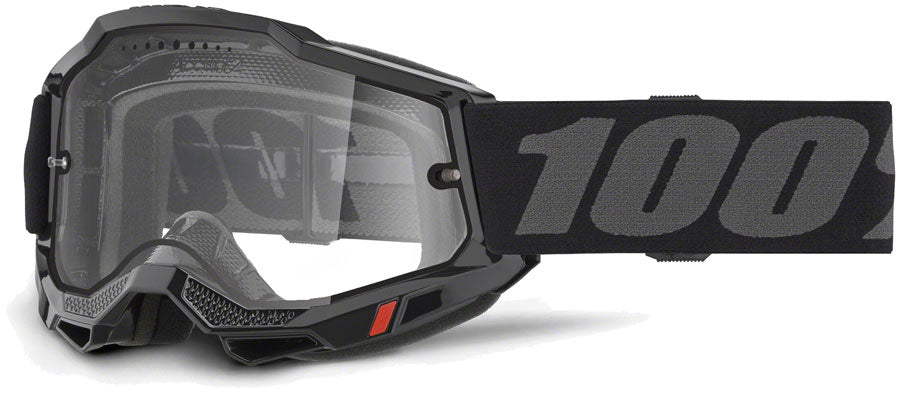 100% Accuri 2 Enduro MTB Goggles - Black/Clear - The Bike Hub