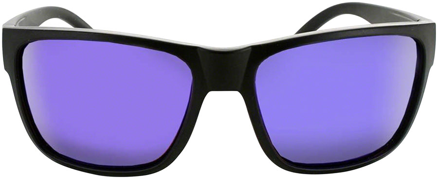 ONE Kingfish Polarized Sunglasses Matte BLK Polarized Brown Blue Mirror Lens