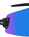 Optic Nerve FixieBLAST Sunglasses - Matte Black Smoke Lens with Blue Mirror