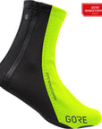 GORE C5 WINDSTOPPER Overshoes - Neon Yellow/Black Fits Shoe Sizes 4.5-6
