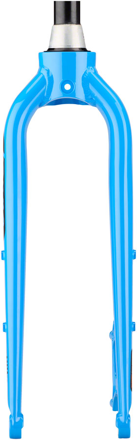 Benno Boost Replacement Fork - Aluminum 2022+ Thru-Axle 24&quot; Post Mount Machine Blue - The Bike Hub