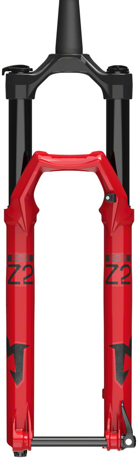 Marzocchi Bomber Z2 Suspension Fork - 29&quot; 140 mm 15QR x 110 44mm Offset RAIL Sweep-Adjust Gloss Red - The Bike Hub