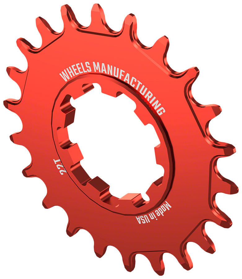 Wheels Manufacturing SOLO-SPEED Cog - 22t Fits SOLO-SPLINE SOLO-XD kits Red - The Bike Hub