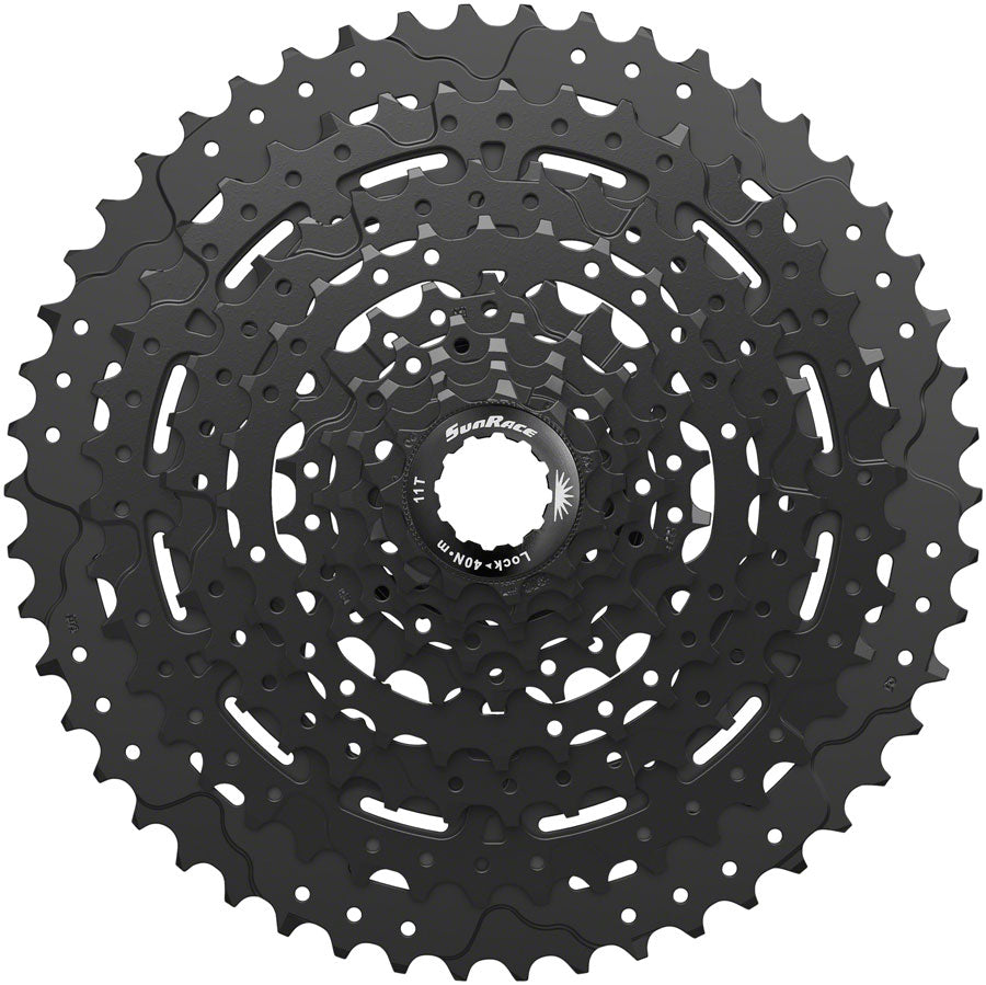 SunRace M993 Cassette - 9 Speed 11-50t ED Black Alloy Spider and Lockring - The Bike Hub
