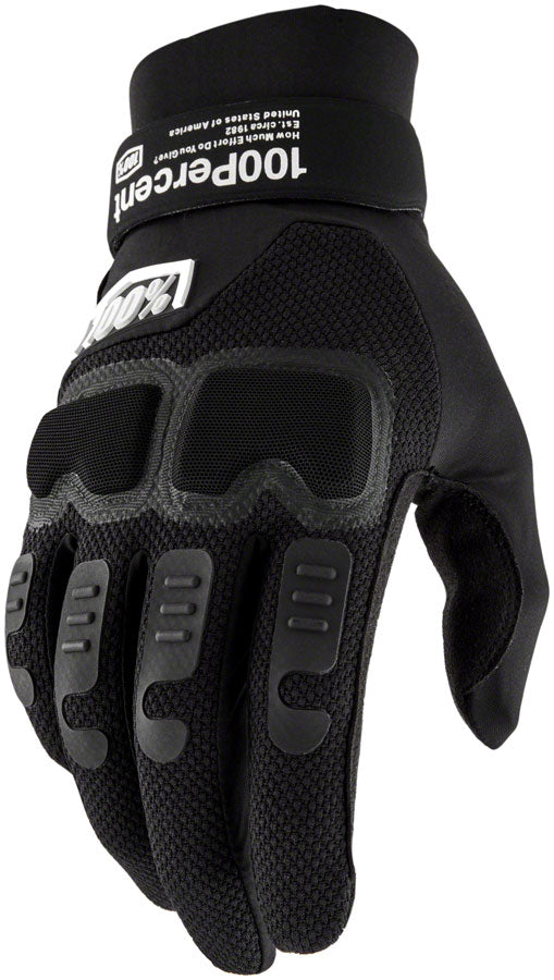 100% Langdale Gloves - Black  2X-Large
