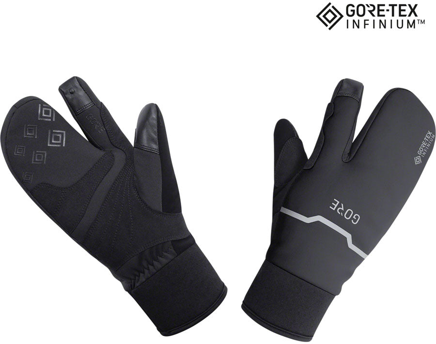 GORE GORE-TEX WINDSTOPPER INFINIUM Thermo Split Gloves - BLK Lobster Style 2X-Large
