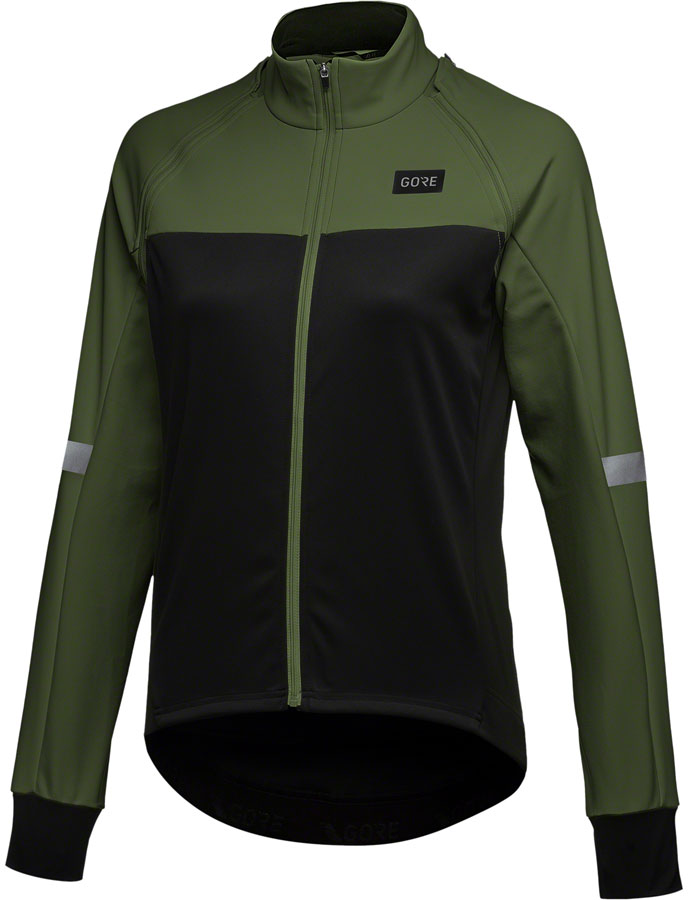 Gorewear Phantom Jacket - Black/Green Womens Large - The Bike Hub