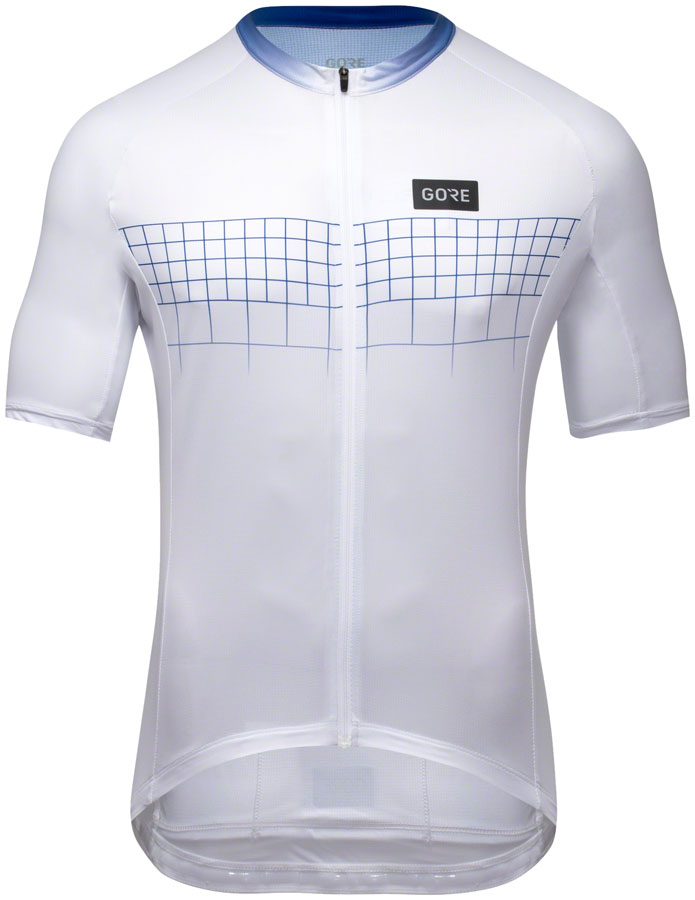 Gorewear Grid Fade Jersey 2.0 - White/Blue Womens X-Large - The Bike Hub