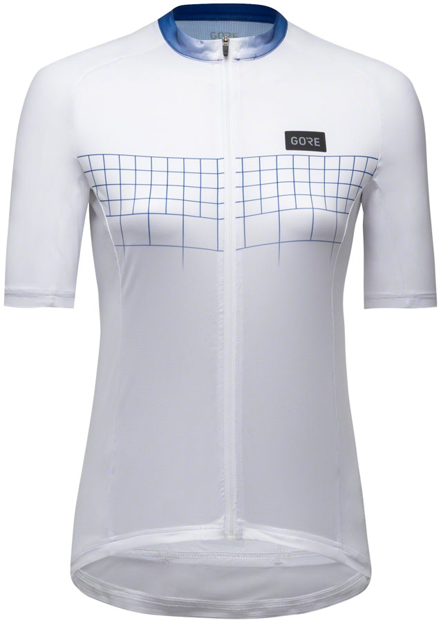 Gorewear Grid Fade Jersey 2.0 - White/Blue Womens Large - The Bike Hub