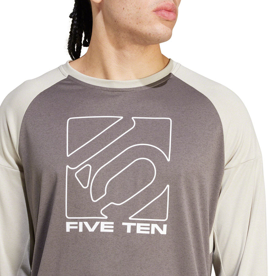 Five Ten Long Sleeve Jersey - Charcoal/Gray Mens Medium - The Bike Hub