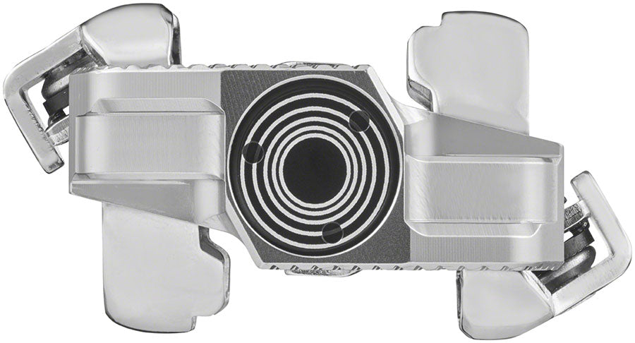 LOOK X-TRACK Single Power Pedals - Dual Sided Clipless Chromoly 9/16&quot; Silver - The Bike Hub