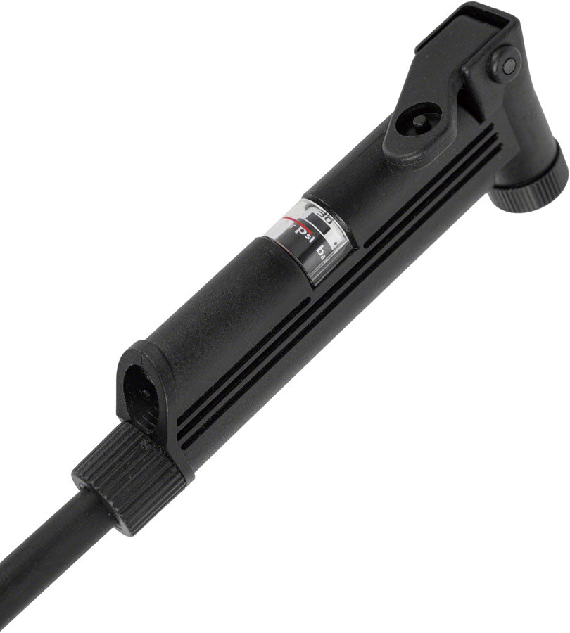 Topeak Mini Morph G Pump - with Gauge Black 140psi - The Bike Hub