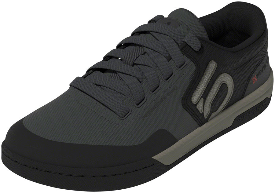 Five Ten Freerider Pro Canvas Flat Shoes - Mens Gray Six/Silver Pebble/Core BLK 9.5 - The Bike Hub