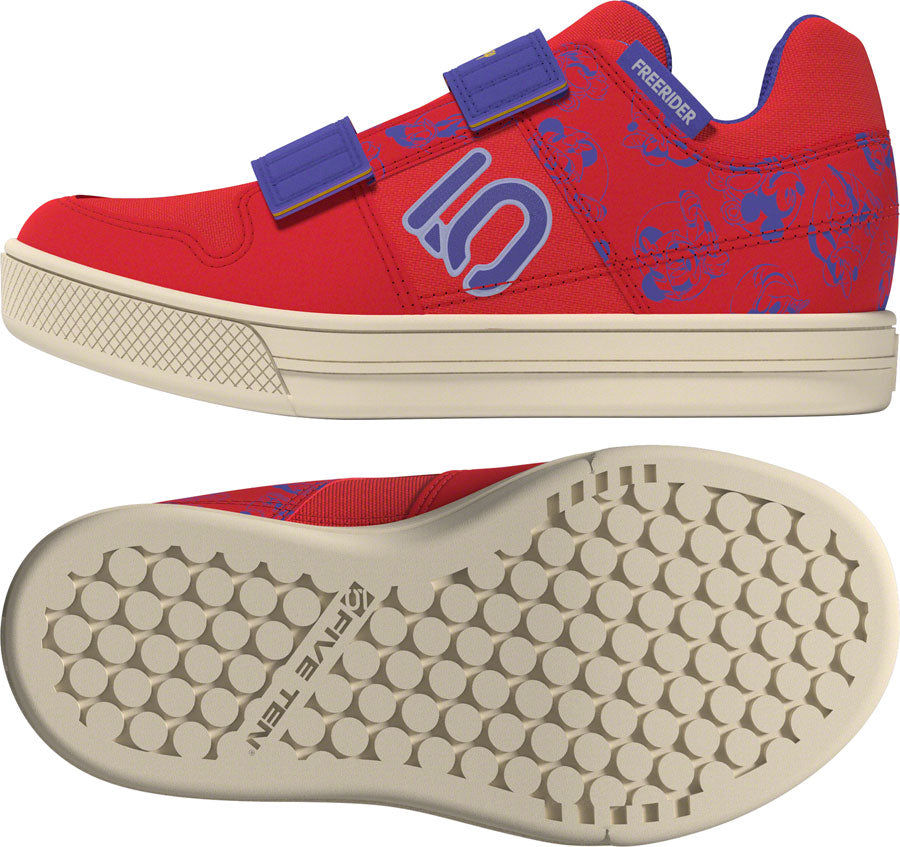 Five Ten Freerider VCS DSN Kids Flat Shoes - Pure Ruby/Violet Tone/Wonder White 3.5 - The Bike Hub