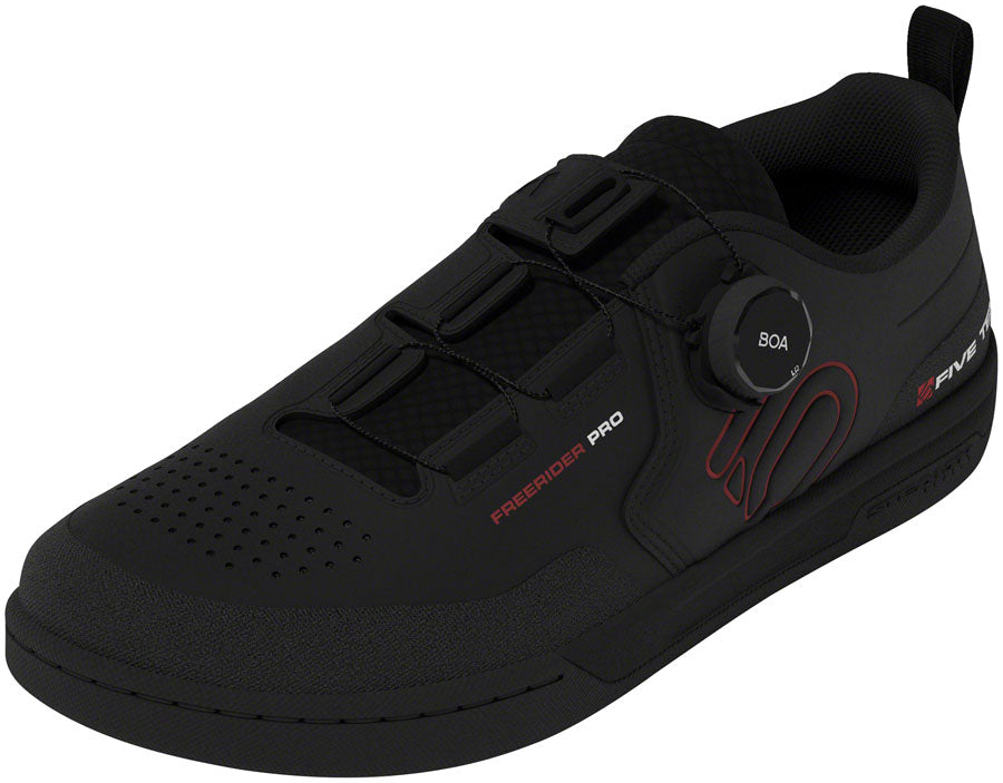 Five Ten Freerider Pro BOA Flat Shoes - Mens Core Black/Red/FTWR White 11.5 - The Bike Hub