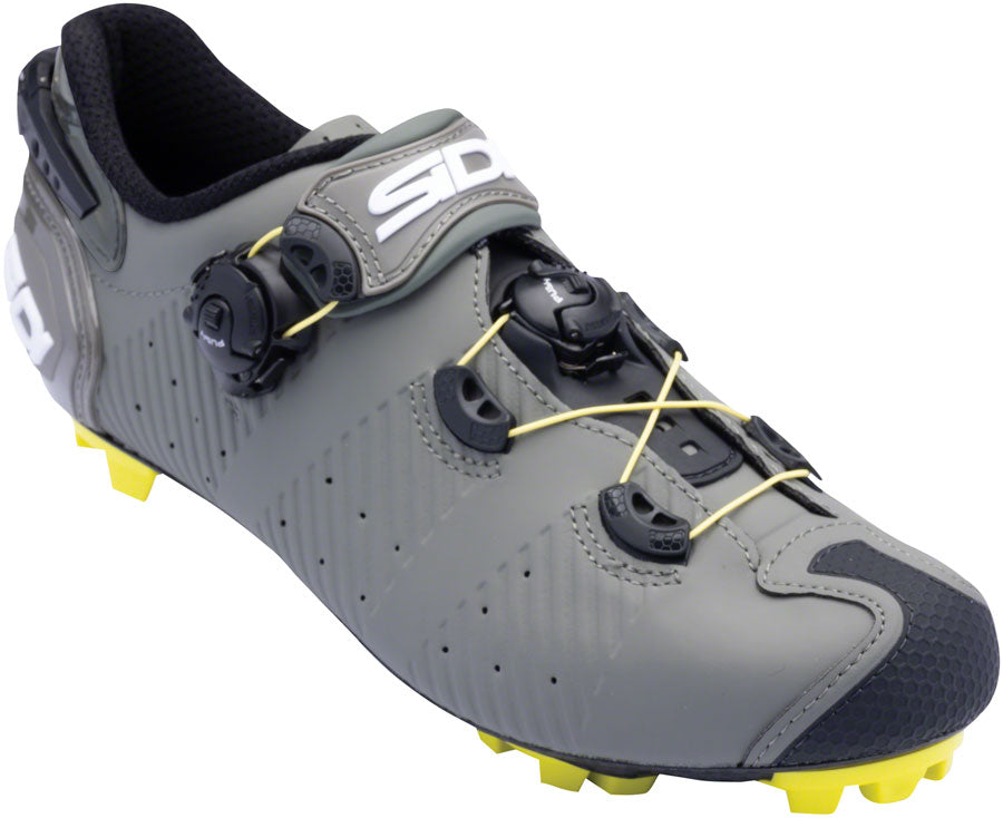 Sidi Drako 2S SRS Mountain Clipless Shoes - Mens Military Yellow 41.5 - The Bike Hub