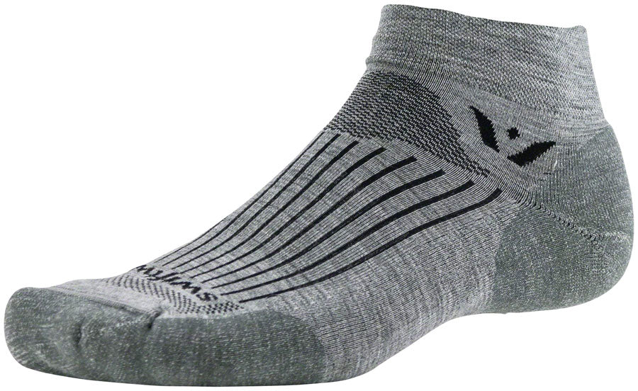 Swiftwick Pursuit Ankle Socks - Heather Small - The Bike Hub