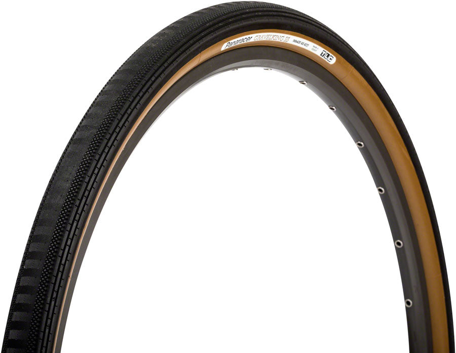 Panaracer GravelKing SS Tire - 700 x 43 Tubeless Folding Black/Brown - The Bike Hub