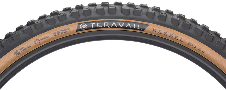 Teravail Kessel Tire - 29 x 2.5 Tubeless Folding Tan Durable Plus Grip Plus Compound