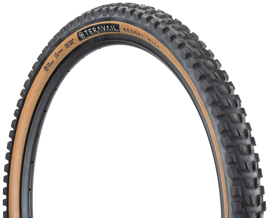 Teravail Kessel Tire - 29 x 2.5 Tubeless Folding Tan Durable Plus Grip Plus Compound
