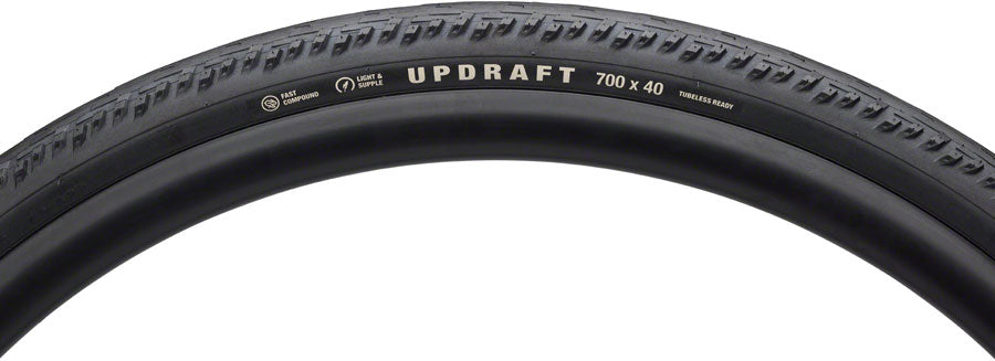 Teravail Updraft Tire - 700 x 35 Tubeless Folding BLK Light Supple Fast Compound