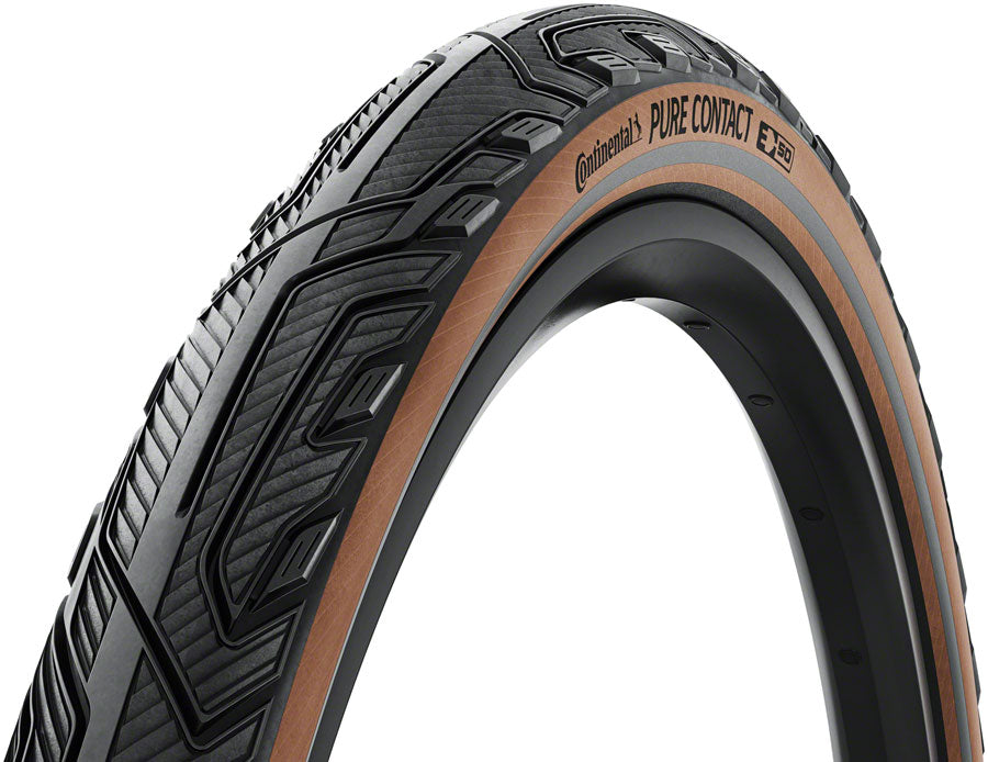 Continental Pure Contact Tire - 27.5 x 2.2 Clincher Folding BLK/Coffee/Graphite Reflex Vectran / PolyX Breaker E50 - The Bike Hub