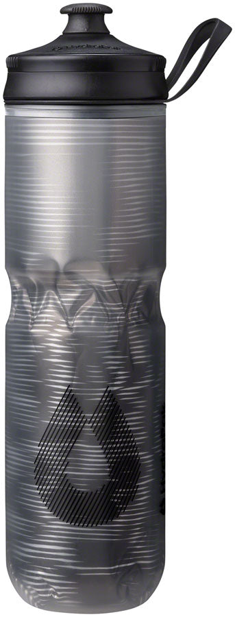 Hydrapak Polar Sport Pulse Insulated Water Bottle - 24oz Black - The Bike Hub