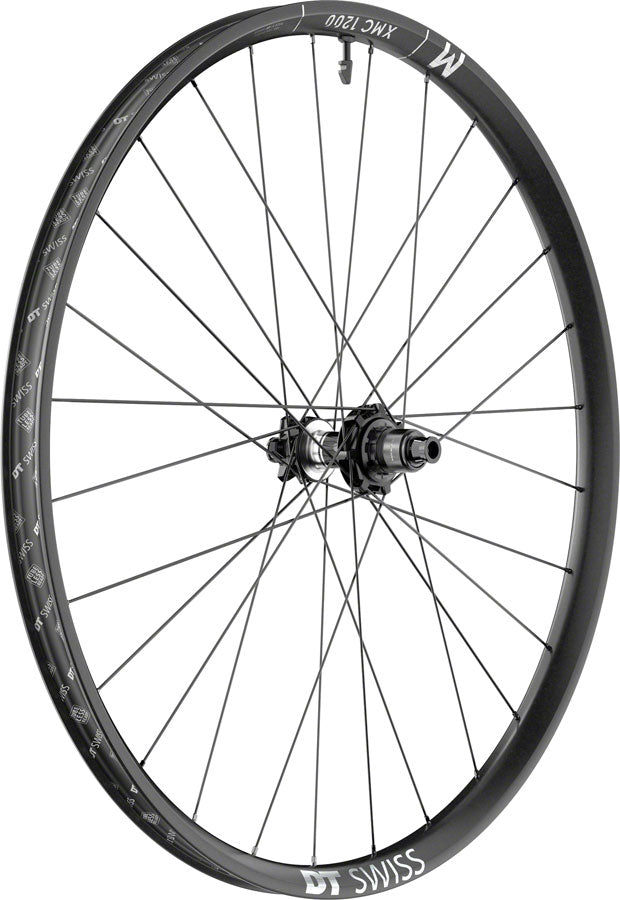 DT Swiss XMC 1200 Spline Rear Wheel - 29&quot; 12 x 148mm 6-Bolt Micro Spline/XD Ratchet DEG 90 BLK - The Bike Hub