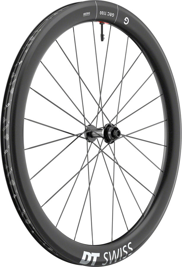 DT Swiss GRC 1100 DICUT 50 Front Wheel - 700c 12 x 100mm Center-Lock Black - The Bike Hub