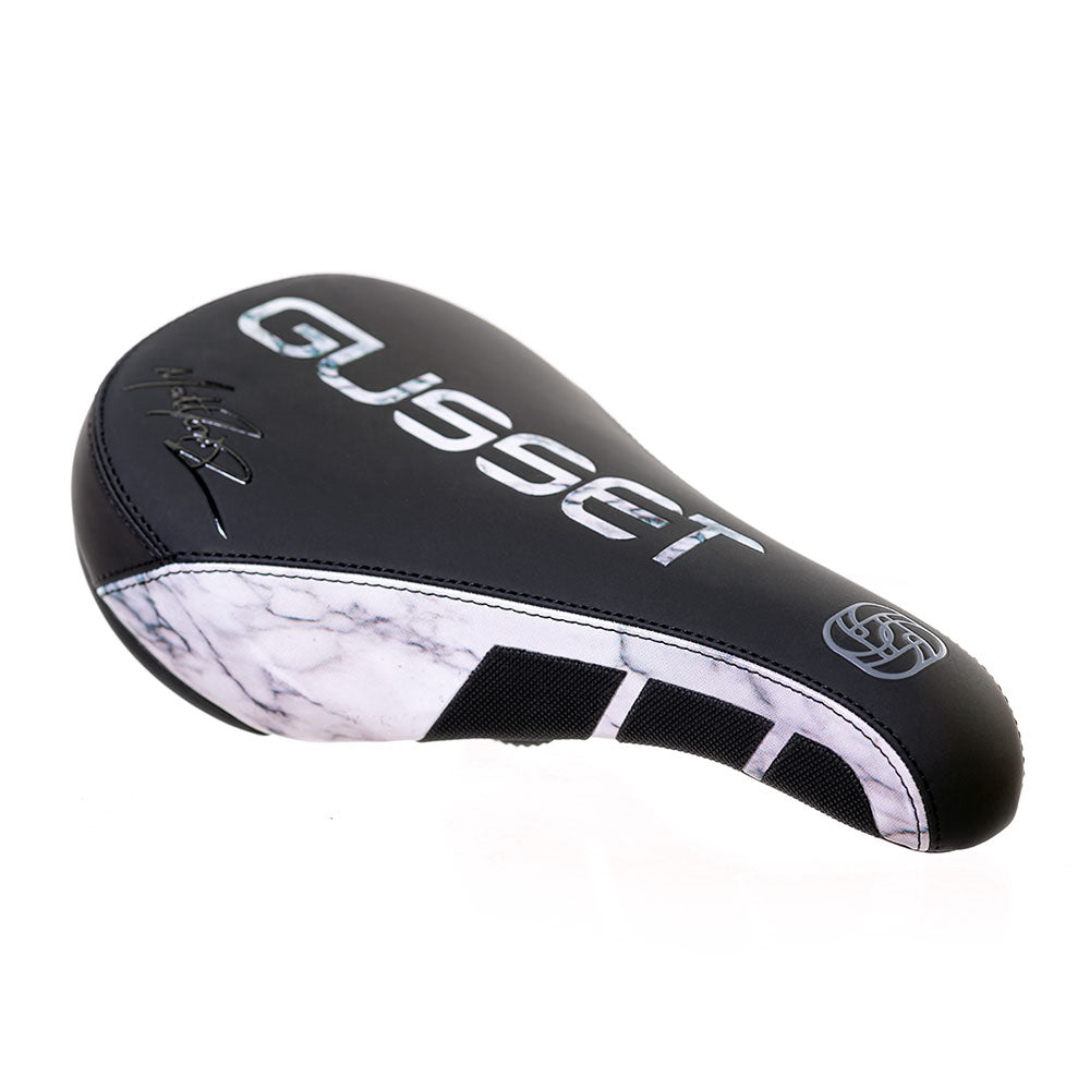 Gusset S2 Dirt Jump Saddle Pivotal - Matt Jones Marble