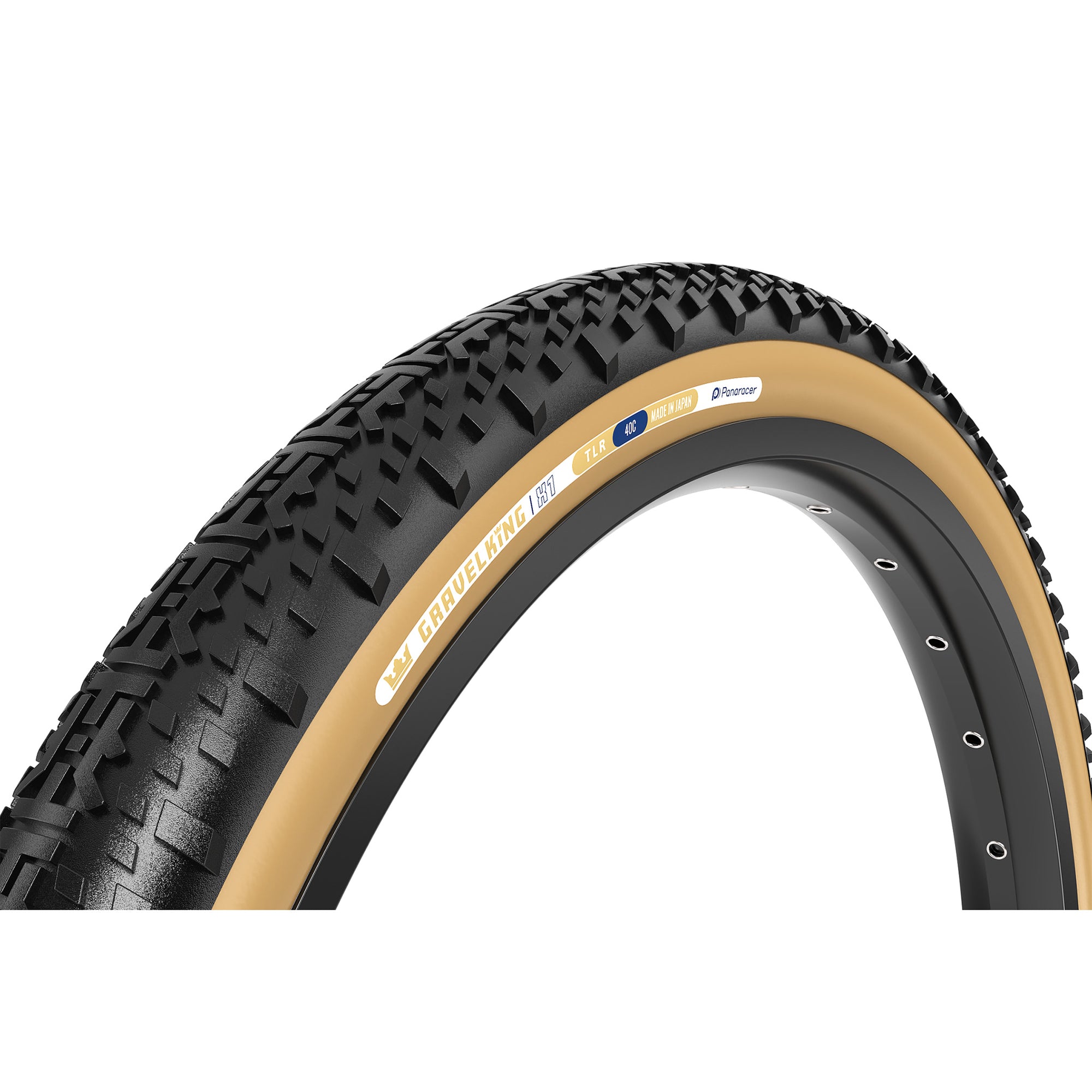 Panaracer GravelKing X1 Tire - 700 x 40 Tubeless Folding Black/Brown - The Bike Hub