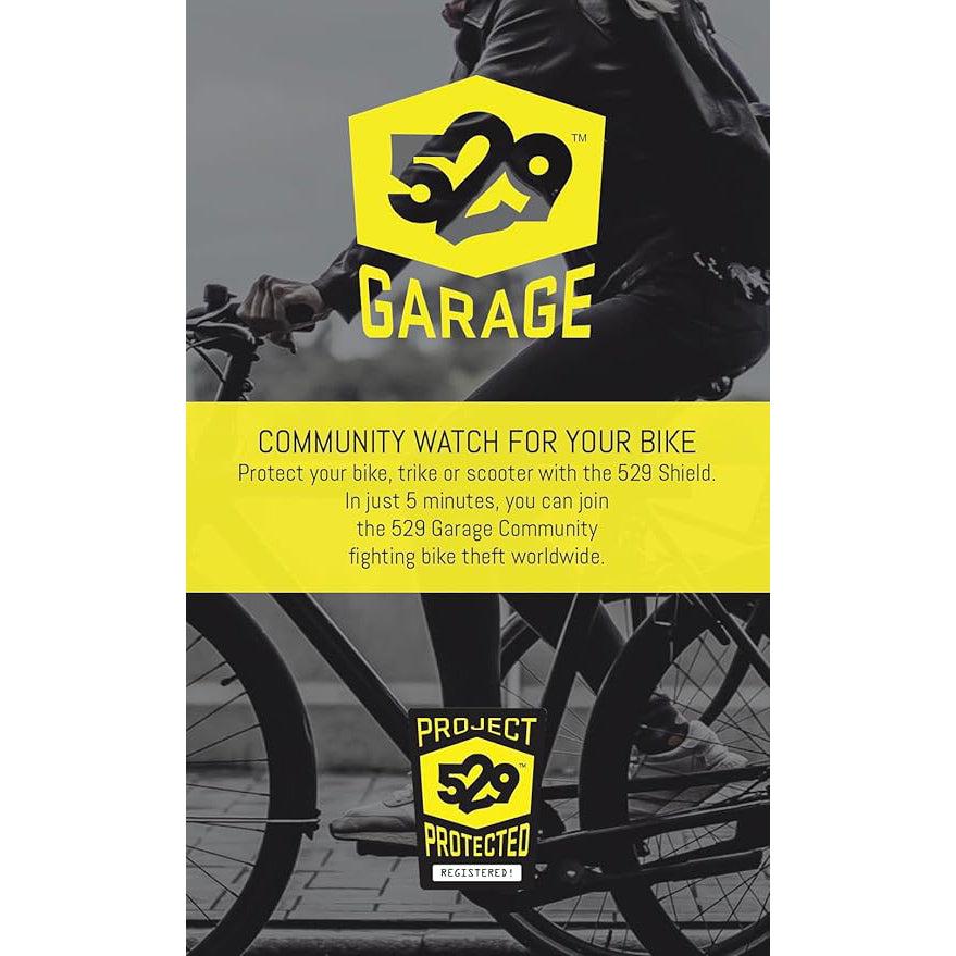 Project 529 Garage 529 Shield Bicycle Registration Kit 5x4/pack kit