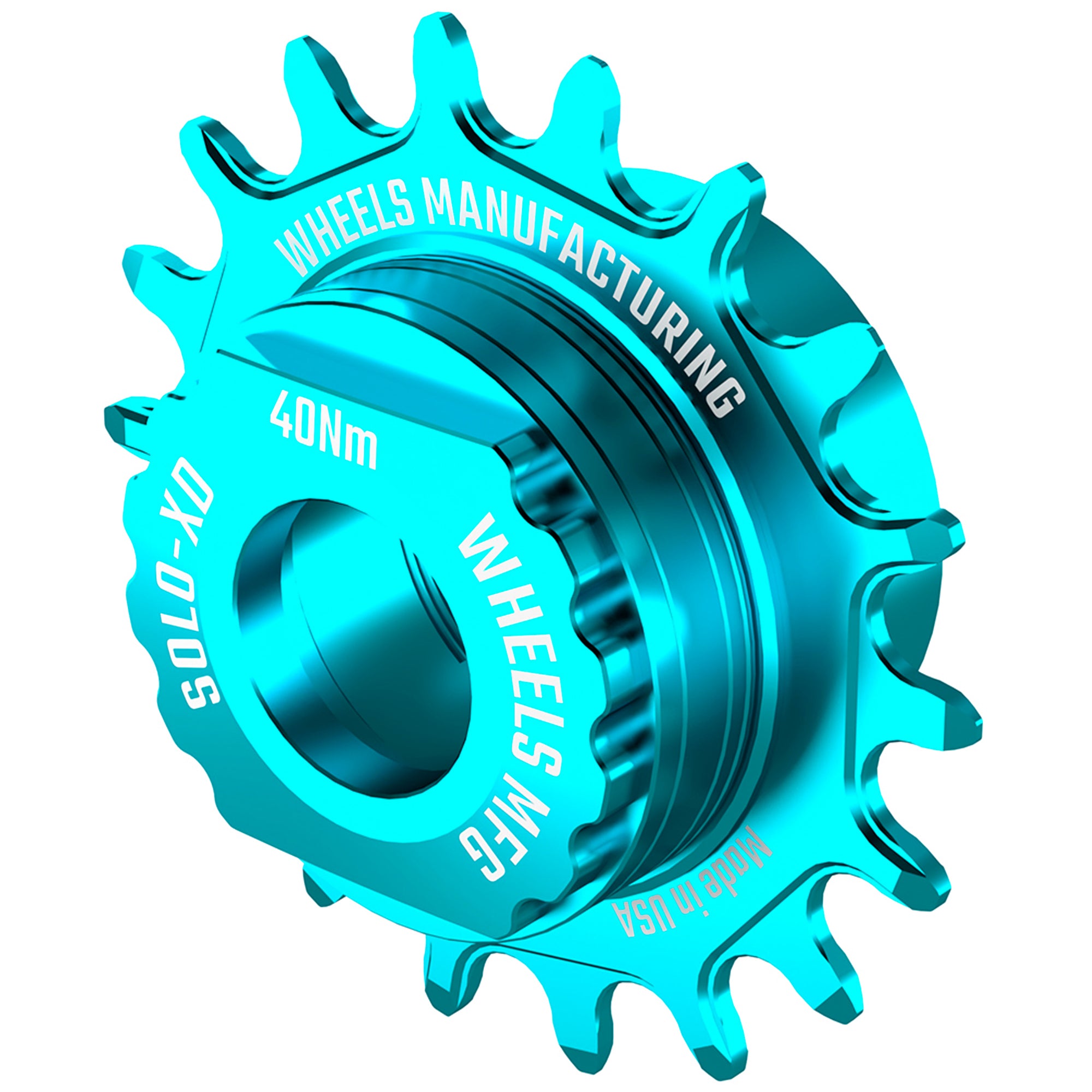 Wheels Manufacturing SOLO-SPLINE Micro Spline Single Speed Conversion Kit - 18t For Shimano Micro Spline Hub Bodies Teal - The Bike Hub