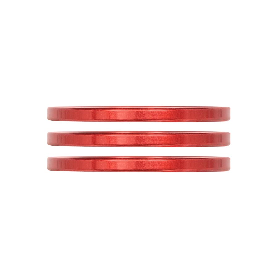 Industry Nine iRiX Headset Spacer 1-1/8 Height: 2.5mm Aluminum Red 3pcs